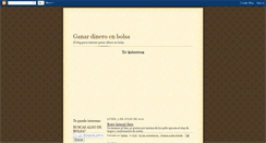 Desktop Screenshot of ganardineroenlabolsa.blogspot.com