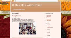 Desktop Screenshot of huckleberrywilcox.blogspot.com