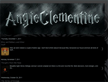 Tablet Screenshot of angieclementine.blogspot.com