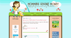 Desktop Screenshot of mommiessavingmoney.blogspot.com