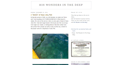 Desktop Screenshot of hiswondersinthedeep.blogspot.com