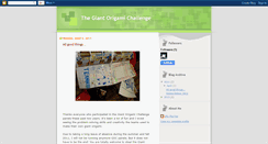 Desktop Screenshot of giantorigamichallenge.blogspot.com