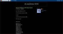 Desktop Screenshot of 4dmagnumtoto.blogspot.com
