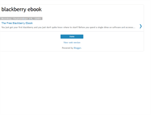 Tablet Screenshot of blackberryebook.blogspot.com