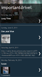 Mobile Screenshot of importantdrivel.blogspot.com