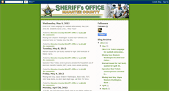 Desktop Screenshot of manateesheriff.blogspot.com