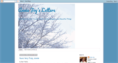 Desktop Screenshot of anniejoysletters.blogspot.com