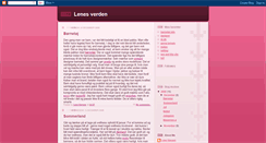 Desktop Screenshot of lenesvideverden.blogspot.com