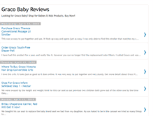 Tablet Screenshot of gracobaby-reviews.blogspot.com