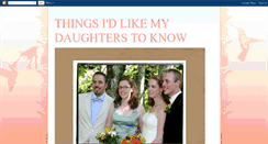 Desktop Screenshot of dad-formydaughters.blogspot.com