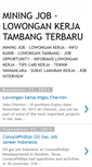 Mobile Screenshot of lowongankerjaku.blogspot.com