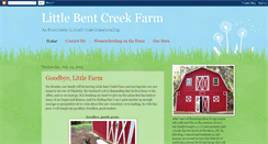 Desktop Screenshot of littlebentcreekfarm.blogspot.com
