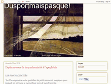 Tablet Screenshot of dusportmaispasque.blogspot.com