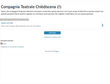Tablet Screenshot of chiediscena.blogspot.com