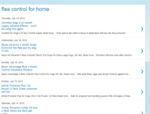 Tablet Screenshot of flea-control-for-home.blogspot.com