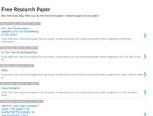 Tablet Screenshot of free-research-paper.blogspot.com