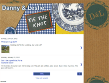 Tablet Screenshot of dannyandleslie.blogspot.com