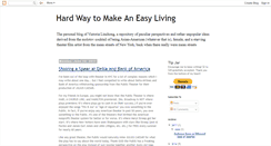 Desktop Screenshot of hardwayeasyliving.blogspot.com