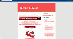 Desktop Screenshot of indianmaoist.blogspot.com