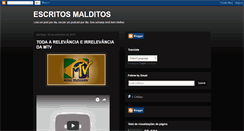 Desktop Screenshot of escritosmalditosdois.blogspot.com