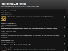 Tablet Screenshot of escritosmalditosdois.blogspot.com