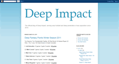 Desktop Screenshot of deepimpactsoccer.blogspot.com