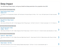 Tablet Screenshot of deepimpactsoccer.blogspot.com