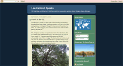 Desktop Screenshot of leecantrellspeaks.blogspot.com
