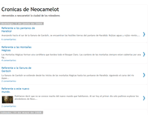 Tablet Screenshot of cronicasdeneocamelot.blogspot.com