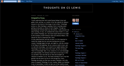 Desktop Screenshot of becca-thoughtsoncslewis.blogspot.com