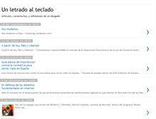 Tablet Screenshot of letradoalteclado.blogspot.com