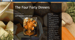 Desktop Screenshot of fourfortydinners.blogspot.com