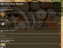 Tablet Screenshot of fourfortydinners.blogspot.com