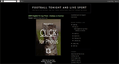 Desktop Screenshot of footballtonight.blogspot.com