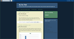 Desktop Screenshot of mysextest.blogspot.com