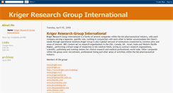 Desktop Screenshot of krigerresearch.blogspot.com