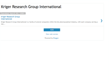 Tablet Screenshot of krigerresearch.blogspot.com