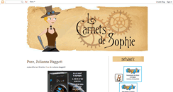 Desktop Screenshot of les-carnets-de-sophie.blogspot.com