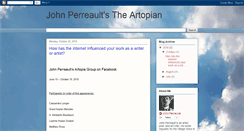 Desktop Screenshot of johnperreaultstheartopian.blogspot.com