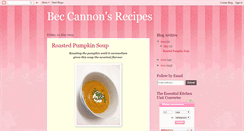 Desktop Screenshot of beccannonsrecipes.blogspot.com