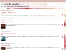 Tablet Screenshot of livealifeworthy.blogspot.com