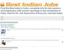 Tablet Screenshot of bestindianjobs.blogspot.com