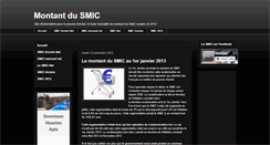 Desktop Screenshot of montant-du-smic.blogspot.com