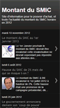 Mobile Screenshot of montant-du-smic.blogspot.com