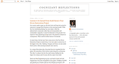 Desktop Screenshot of cognizantreflections.blogspot.com