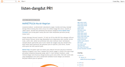 Desktop Screenshot of listen-dangdut.blogspot.com