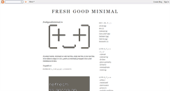 Desktop Screenshot of freshgoodminimal.blogspot.com