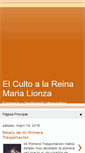 Mobile Screenshot of elcultoalareinamarialionza.blogspot.com