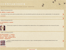 Tablet Screenshot of cuentariosur.blogspot.com