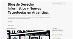 Desktop Screenshot of derechoinformaticoynuevastecnologias.blogspot.com